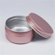 80ml Rose Golden Miljövänlig rund liten piller aluminiumlåda